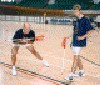Two seious Swedes in action