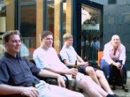Some swedes relaxing before the final party