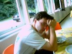 He's thinking, REALLY hard!